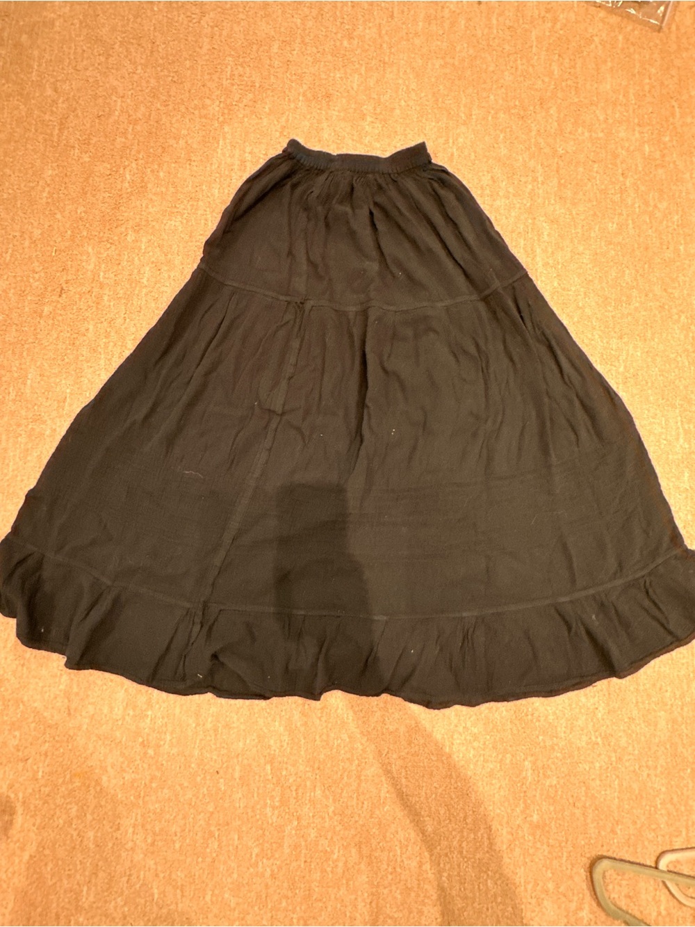 Black Tiered Maxi Skirt - Classic Women's Skirt